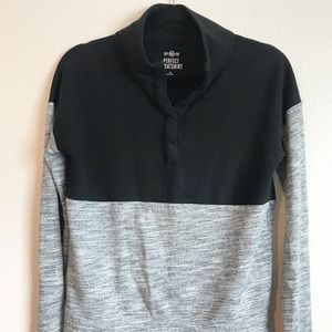SO Black and Gray Colorblock Perfect Sweatshirt